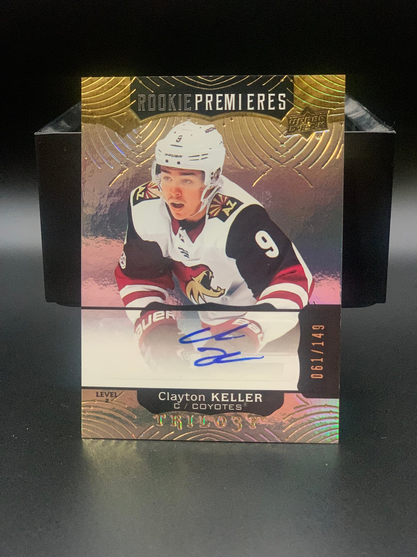 2017 Clayton Keller UD Rookie Premieres Auto /149