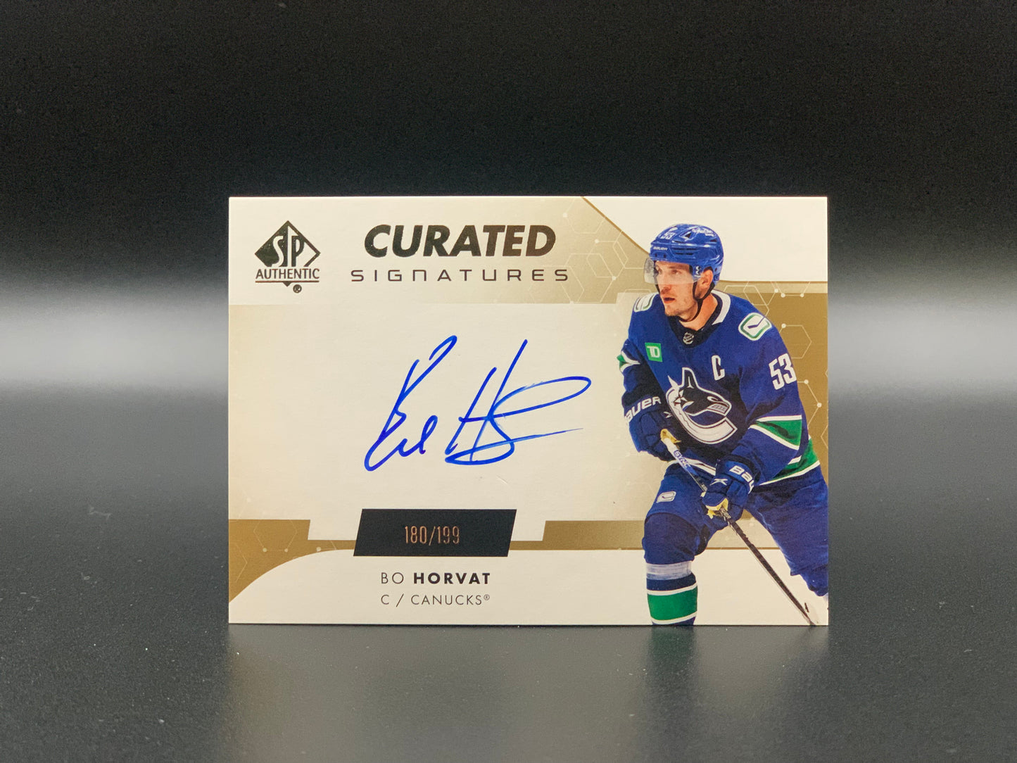 2022 Bo Horvat Upper Deck Curated Signatures /199