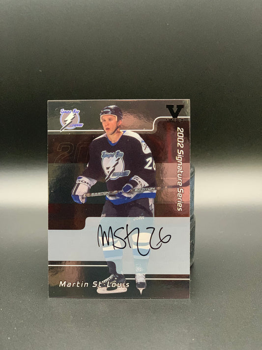 2002 Martin St- Louis in the Game First Signature Card