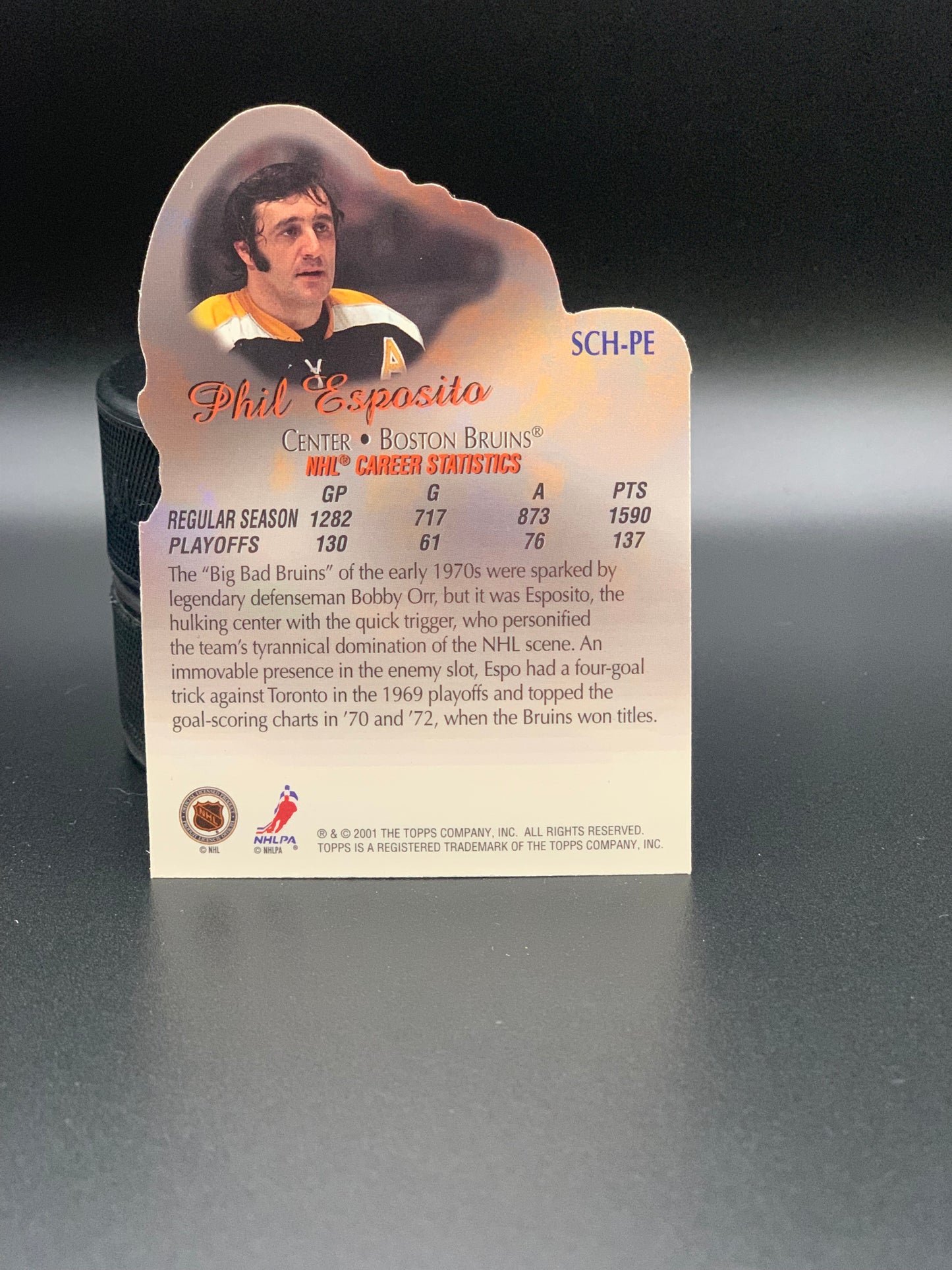 2001 Phil Esposito Topps Stanley Cup Heros