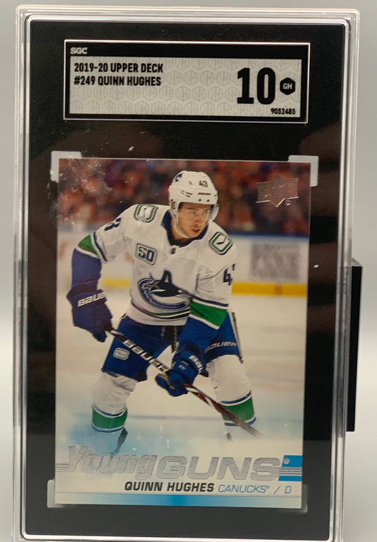 2019-2020 Quinn Hughes Upper Deck Young Guns SGC 10