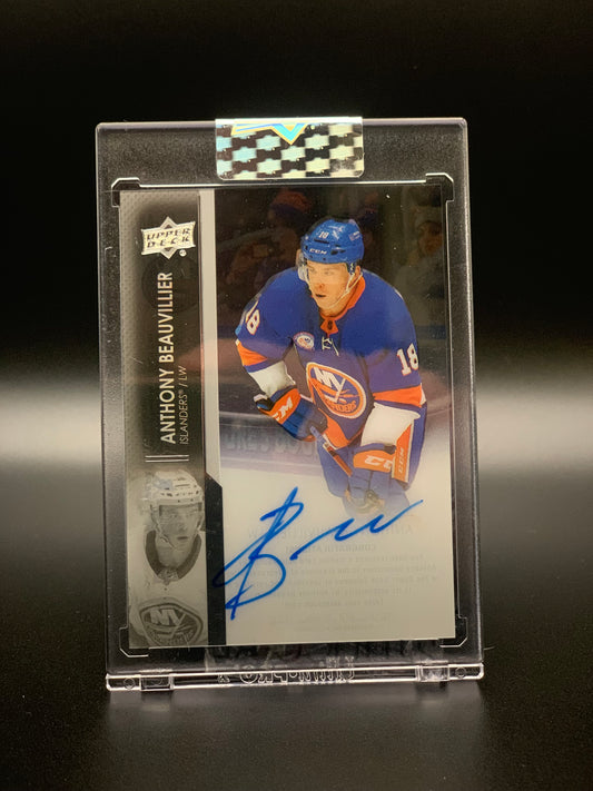 2021-2022 Anthony Beauvillier UD Clear Cut Auto